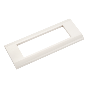 Plastic faceplate, 45x135, white